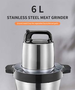 Procesador de Alimentos Eléctrico Comercial Alemán Foufou Mix de 6L, Licuadora para Triturar Ñame, Máquina Trituradora de Fufu en Ghana, Picadora de Carne - Product Image 2