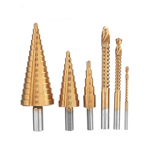 Jeu de 6 forets à ébavurer en alliage de titane haute vitesse pour le perçage du bois, du plastique et du métal - Product Image 1