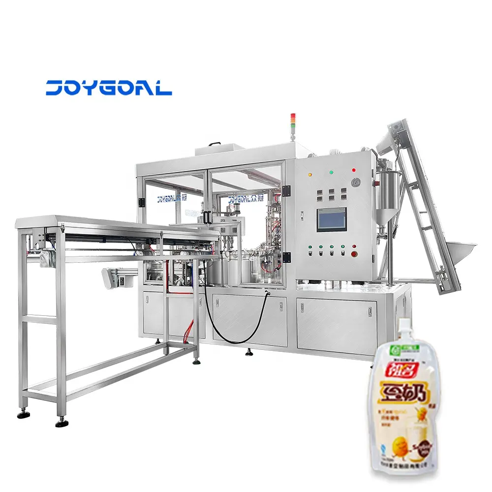 JOYGOAL machine rotative automatique d'emballage de sachets de jus de mangue machine d'emballage de sachets de ketchup de tomate