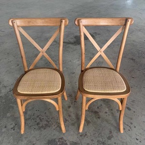 <strong>Stackable</strong> Beech Oak Crossback <strong>Chair</strong> X Wedding Vineyard <strong>Dining</strong> Wood Cross Back <strong>Chair</strong> - Product Image 2