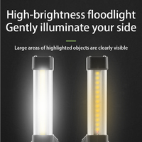 Lampe torche LED solaire XPE COB SMD, lumière chaude, rechargeable par USB, avec lumière latérale, étanche, affichage de la puissance, lampe torche tactique d'extérieur