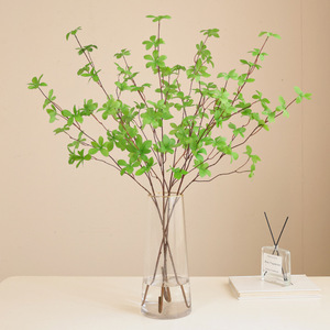 丝绸人造钟叶树枝绿色Enkianthus Perulatus叶子用于办公室展览咖啡店餐桌装饰 - Product Image 5