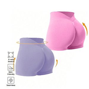 Женские колготки для йоги с высокой талией, дышащие штаны для фитнеса с подтяжкой бедер, спортивные шорты для бега и йоги - Product Image 3