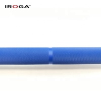Iroga Fitness Nouveauté Barre de musculation en aluminium Cerakote antidérapante de 15 lb pour usage domestique