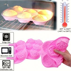 Moule à glaçons et à savon en silicone en forme de rose, sans BPA, qualité alimentaire, outil de cuisine - Product Image 2
