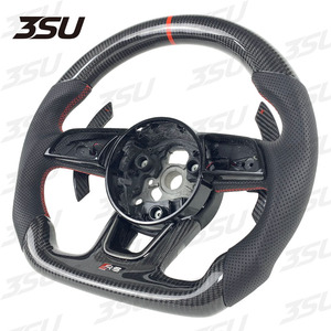 Paletas de cambio de volante de fibra de carbono deportivas para volante de coche Audi A4 <span class=keywords><strong>A3</strong></span> A5 S4 RS4 S5 RS5 <span class=keywords><strong>S3</strong></span> <span class=keywords><strong>RS3</strong></span> 2018 2019 2020 2021 - Product Image 2