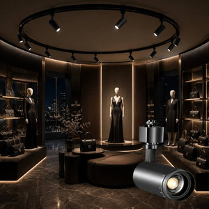 Magnetic LED Framing Projector Zoomable Contour Track Light Adjustable Shaped Beam for Museum Art Gallery Exhibition <b>Lighting</b> ML - Product Image 3