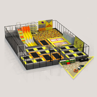 Nouveau parc de trampolines de divertissement pour trampoline combiné mini trampoline commercial pour enfants avec piscine à balles disponible au Gabon