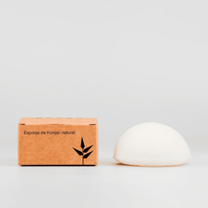 Spugna Facciale in Konjac Banbu, Colore Bianco, Strumento Esfoliante Naturale - Product Image 1