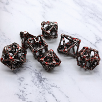 Ensemble de colliers Feeron Dragon Dice - Pendentif en métal D&D avec dés D4-D20 pour les joueurs de jeux de rôle et les amateurs de fantasy et de science-fiction