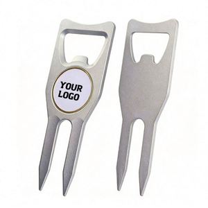 Abridor de Botellas 6 en 1 con Bajo MOQ, Herramienta de Reparación de Golf de Metal y Marcador de Pelota, Regalos Promocionales Personalizados - Product Image 1