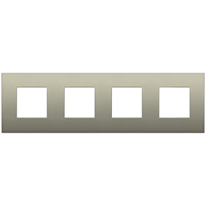 Placca 8M 2+2+2+2 Int71 Champagne Matt Wall <b>Switch</b> <b>Plate</b> 31x9.7x1.7 cm - Product Image 1
