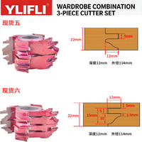 YUFU Herramienta combinada de cuchilla para carpintería de metal duro, para fresado de tenones, sin recubrimiento, OEM personalizable para grabado