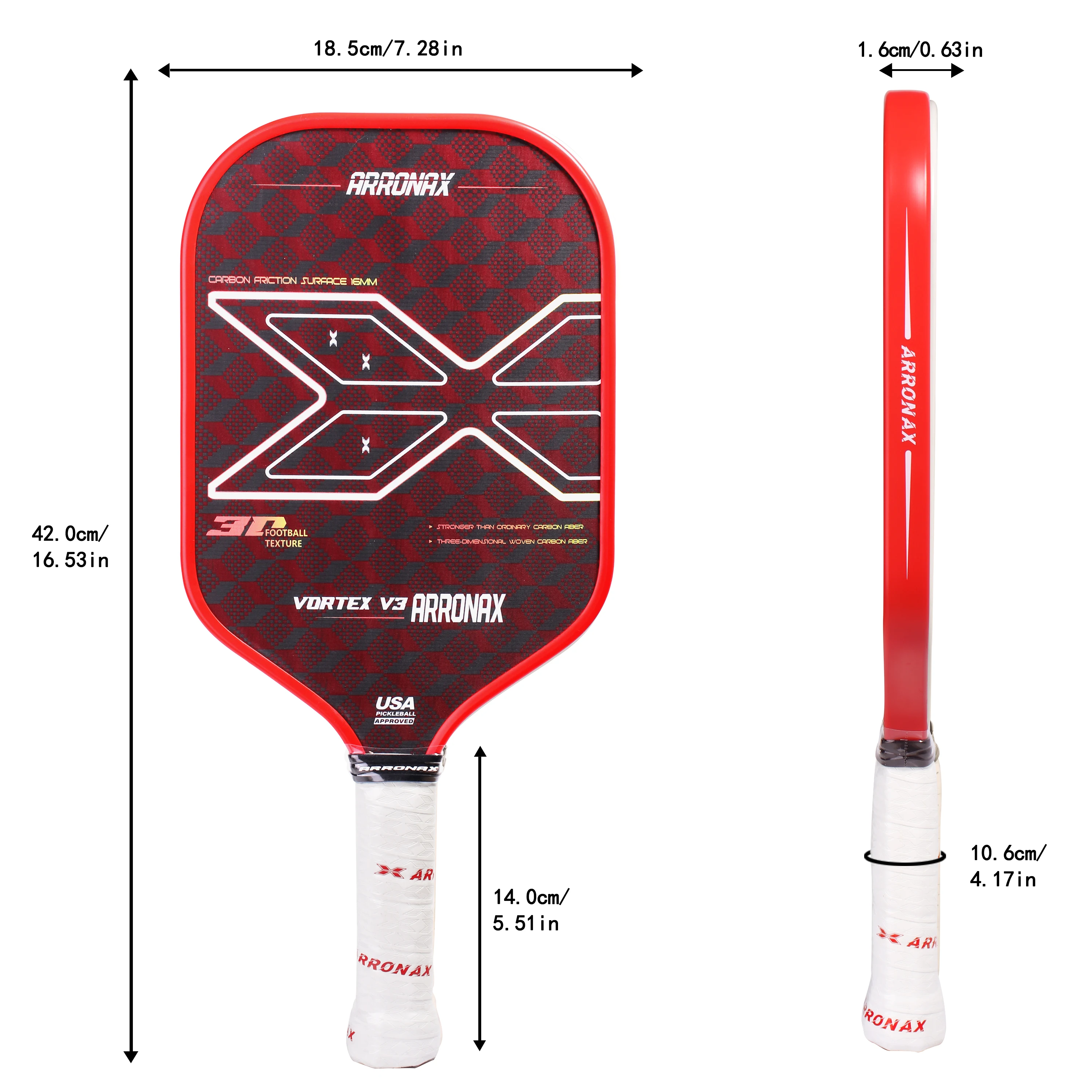 Arronax Pickleball Paddles - Durable Carbon Fiber Options