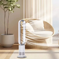 Ventilador sin Aspas TP-12PLUS de 104 cm, 45 W, 10 Velocidades, 80, con Certificación BSCI ISO9001 y 69 Patentes °   Temporizador de oscilación de 9 horas con control remoto táctil para oficina