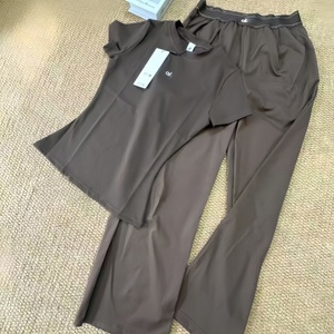 Nuovo Set Yoga Casual da Donna 2026 XX Luxury Brand Personalizzato AIL Estivo, Slim Fit, Maniche Corte, Pantaloni a Gamba Larga, Traspirante - Product Image 3