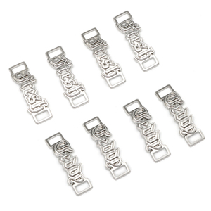 Cordones de Zapatos Personalizados con Cerradura, Etiqueta de Metal, Grabado de Logotipo Dubrae Charm Sneaker, Decoraciones, Accesorios para Zapatos, Etiqueta - Product Image 3