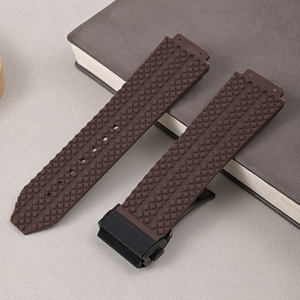 Bracelets de montre en caoutchouc de silicone de 25 mm, bracelets de montre de sport de plongée, bracelets étanches pour montre <span class=keywords><strong>Hublo</strong></span> - Product Image 3