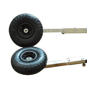 Ruedas para remolque de barco ISURE, de caucho sólido, 8 pulgadas, eje de acero inoxidable para remolques de barcos pequeños - Product Image 4