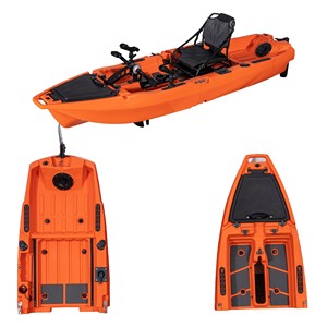 Kayak à pédales Itoo 10 pieds en LLDPE avec design à ailerons, navigation GPS, garantie de 3 ans pour 1 personne, écologique, pour la pêche - Product Image 2