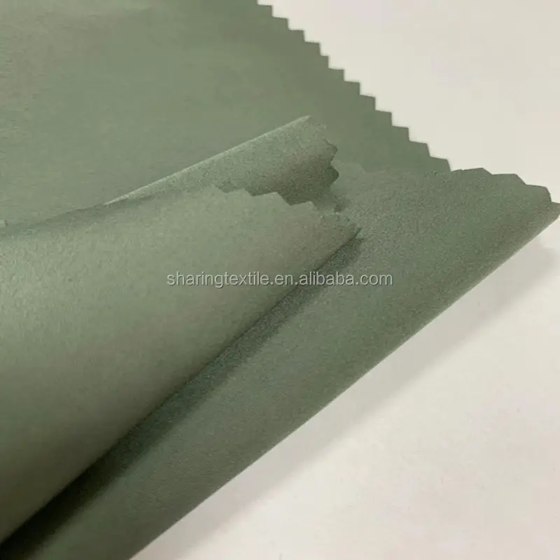 Kafetex-tela Pongee de fibra de café, tela antibacteriana de poliéster con retención de calor, para forro de chaqueta