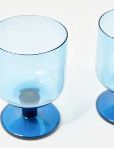 Verres à whisky et à vin bleus de luxe, faits à la main, de haute qualité, personnalisés, haut de gamme, les plus vendus des restaurants - Product Image 2