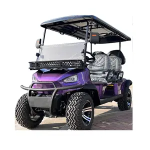 Modern Fashionable Electric Golf Carts Huaxin Golf Cart AC System 4 Seater Road Legal Mini Buggy On Sale