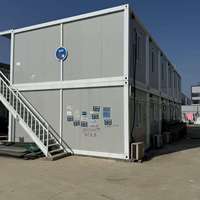 Maison modulaire préfabriquée détachable à deux étages pour dortoir de travailleurs de chantier, usage polyvalent