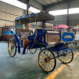 Sightseeing Carriage Tourist Horse Drawn European Horse Carts Wagon Carriage Pumpkin Wedding Electric Horse Carriage - Product Image 5