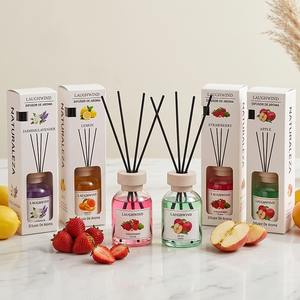 <span class=keywords><strong>Diffusore</strong></span> di frutta profumata reed set <span class=keywords><strong>diffusore</strong></span> liquido di colore liquido reed della serie di frutta - Product Image 1