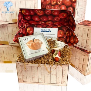 Caja de Embalaje de Cartón Corrugado Portátil y Económica con Diseño Personalizado para Naranjas, Fresas y Manzanas - Product Image 3
