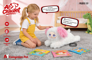 Nouveau produit : Jouet intelligent IA Deepseek, chat en peluche <span class=keywords><strong>Tamagotchi</strong></span> interactif vocal, qui fait la queue, communique et cligne des yeux, cadeau pour fille - Product Image 6