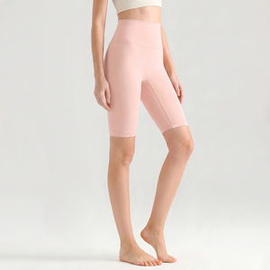 Shorts de sport et de yoga pour femmes, taille haute, effet seconde peau, antibactériens, séchage rapide, effet push-up, vente en gros - Product Image 4