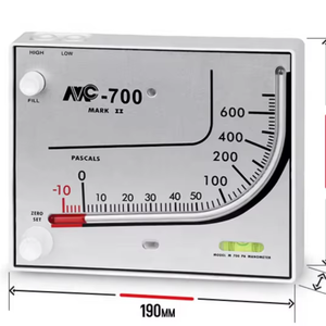 จีน โออีเอ็ม MARK II M-700PA, เกจวัดความดันพลาสติก, ช่วงการวัด 10-0-700 Pa, ของเหลวสีแดง - Product Image 3