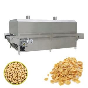 Línea de producción de cereales de desayuno flexibles de maíz, copos de maíz amarillos crujientes extruidos, maquinaria de extrusión y secado - Product Image 6