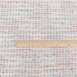Tissu en tweed tissé multicolore chic, parfait pour les robes sans manches, tenues féminines, en stock - Product Image 5