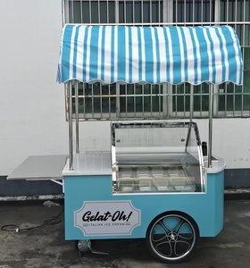 Robuster Handwagen für Gelato und Eiscreme mit Spüle und Kühlplatte - Product Image 4