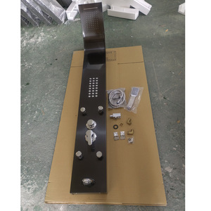 Water Droplet Sanitary Ware <b>Shower</b> Set 6627 Top Spray With Shelf And Temperature <b>Control</b> Hanging Type - Product Image 3