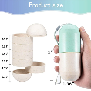 Pastillero semanal de 7 días, dispensador de tabletas de medicina, divisores sellados, organizador de almacenamiento de viaje, contenedor, pastillero - Product Image 5