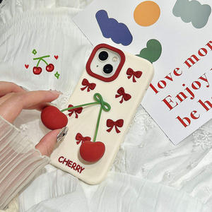 <span class=keywords><strong>Coque</strong></span> de téléphone en silicone TPU souple 3D BabyPink Strawberry <span class=keywords><strong>pour</strong></span> iPhone 16 Pro Max 13 14 15 17 Pro, <span class=keywords><strong>coque</strong></span> arrière antichoc mignonne - Product Image 4