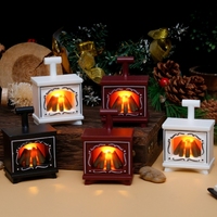 Mini veilleuse de cheminée lumineuse Led Décoration de table de Noël créative Cadeau d'anniversaire Décoration artisanale