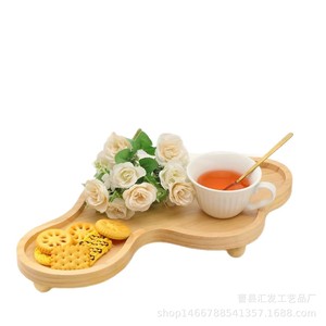 Wooden <b>Storage</b> <b>Tray</b> Irregular Shape Multifunctional For Perfume Jewelry Desktop Bathroom Use - Product Image 4
