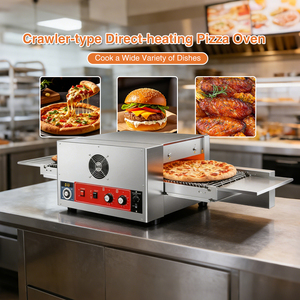 Forno a Tunnel Elettrico ad Alta <span class=keywords><strong>Potenza</strong></span> 25KW con Nastro Trasportatore in Acciaio Inox 304 per Cottura Pizza Commerciale - Product Image 1