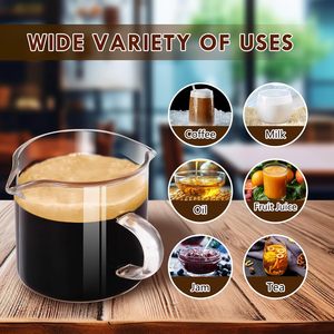 Tazas Apilables con Doble Boquilla, <span class=keywords><strong>Vasos</strong></span> <span class=keywords><strong>para</strong></span> Espresso con Asa, <span class=keywords><strong>Vasos</strong></span> Transparentes Bonitos <span class=keywords><strong>para</strong></span> Cafetería, Accesorios <span class=keywords><strong>para</strong></span> Máquinas - Product Image 2