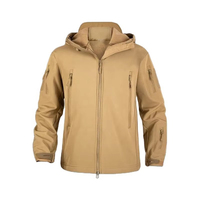 Veste imperméable d'extérieur taille XXL, en polaire chaude pour l'hiver, en tissu peau de requin, imperméable, camouflage, pour la randonnée et l'alpinisme