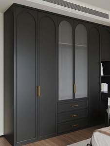 Armario de Madera Plegable Moderno y de Lujo de Alta Calidad, Mueble de Dormitorio Sencillo Personalizable de Fábrica para Hoteles - Product Image 5