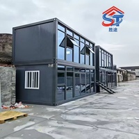 Maison conteneur préfabriquée détachable à faible coût, design moderne, caractéristique respirante pour bureau/hôtel/appartement/ferme