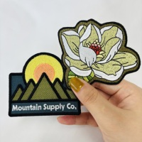 Vente chaude prix d'usine conception personnalisée patchs de broderie fer sur badges brodés pour chapeau et vêtements patchs