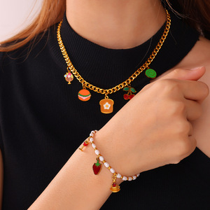 จี้แฟชั่นรูปอาหาร ทำจากโลหะผสมสังกะสี สำหรับทำเครื่องประดับ DIY  จี้รูปแฮมเบอร์เกอร์และเฟรนช์ฟรายส์น่ารัก ขนาดเล็ก เหมาะสำหรับทุกเพศ - Product Image 4