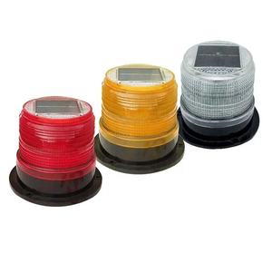 Feux stroboscopiques LED jaunes sans fil à énergie solaire 300 mm 12 V, feux de sécurité temporaires pour voiture, feux d'avertissement de circulation - Product Image 1